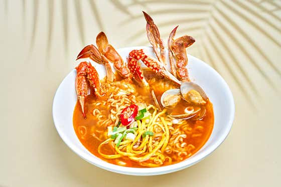 꽃게해장라면 메뉴 사진(네이버)