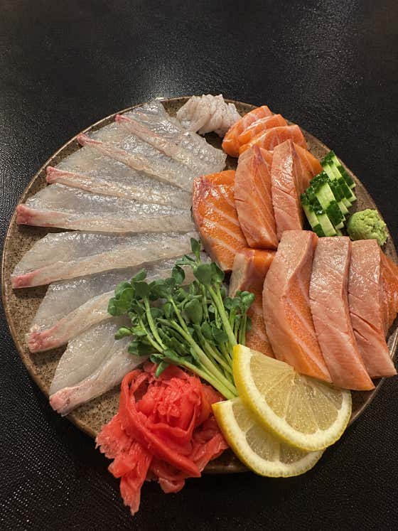 사시미 한접시 메뉴 사진(네이버)