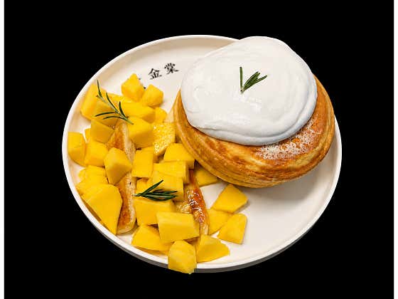 백금당 생망고 수플레 메뉴 사진(네이버)