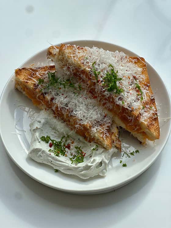 고구마치즈파니니 메뉴 사진(네이버)