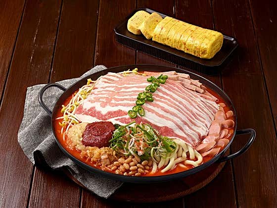 48시간수재햄부대찌개&계란말이 메뉴 사진(네이버)