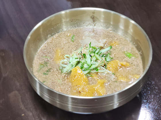 들깨수제비 메뉴 사진(네이버)