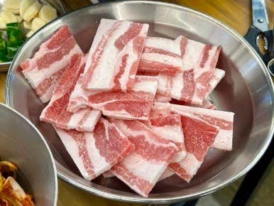 급랭삼겹살 150g 메뉴 사진(네이버)