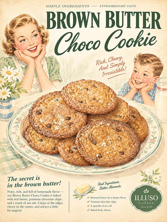 브라운버터초코쿠키 Cookie 메뉴 사진(네이버)