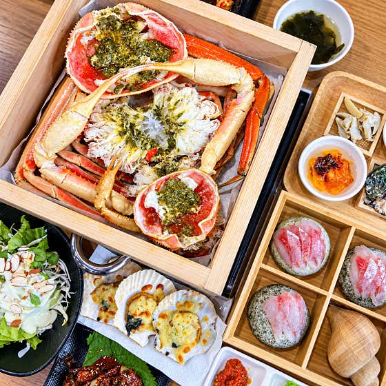 ⭐️(팔도2인세트)대게+회+스끼다시 메뉴 사진(네이버)