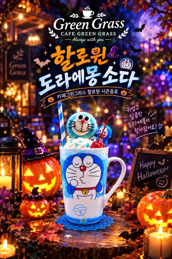 도라에몽 소다 메뉴 사진(네이버)