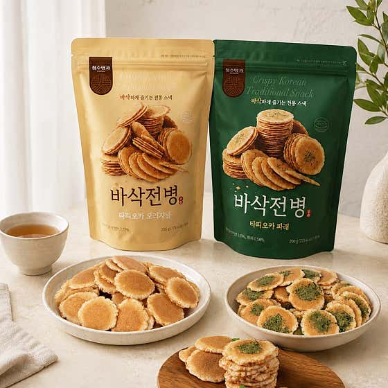 바삭전병 오리지널/파래 메뉴 사진(네이버)