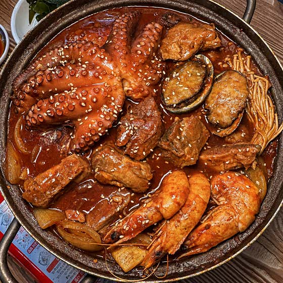 옥만이 해물갈비찜 중 (2인) 메뉴 사진(네이버)