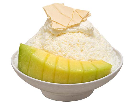 자스민 멜론 참외 빙수 메뉴 사진(네이버)