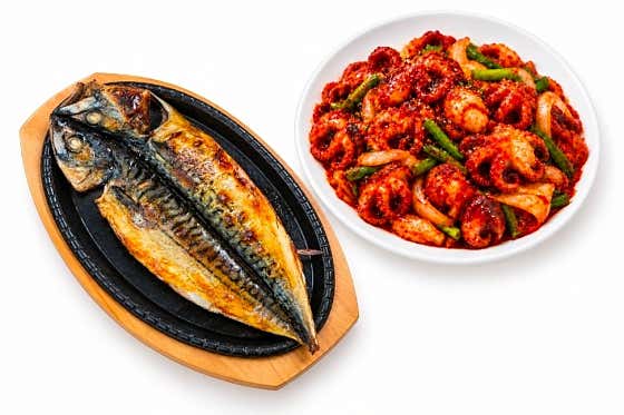 고등어+불쭈꾸미(2인) 메뉴 사진(네이버)