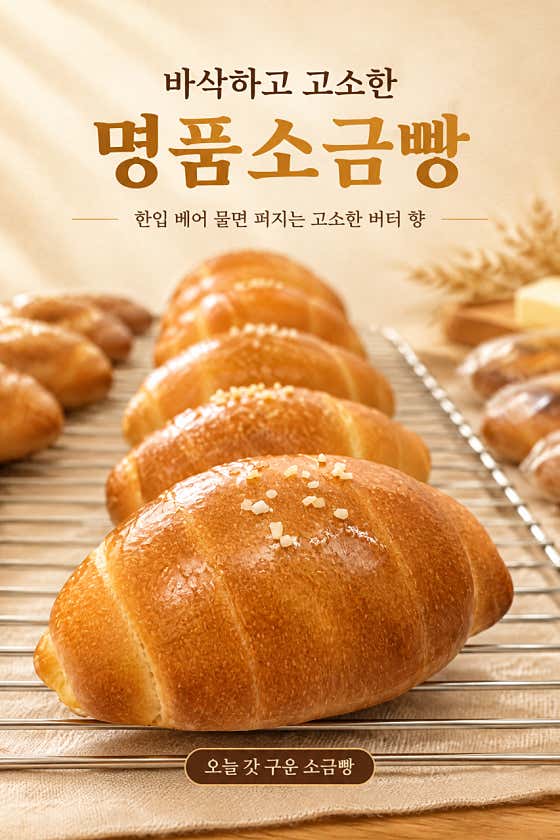 명품소금빵 메뉴 사진(네이버)