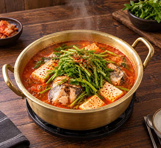 1인 양푼얼큰동태탕(공기밥포함) 메뉴 사진(네이버)