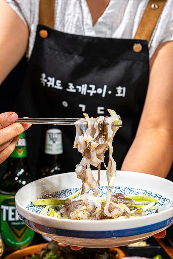 산낙지 메뉴 사진(네이버)