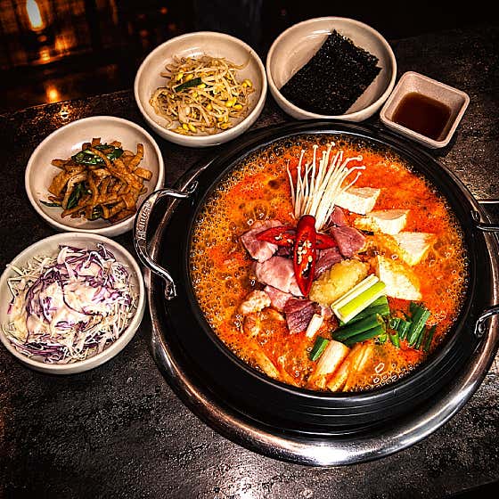 쫄떼기 묵은지 짜글이 메뉴 사진(네이버)