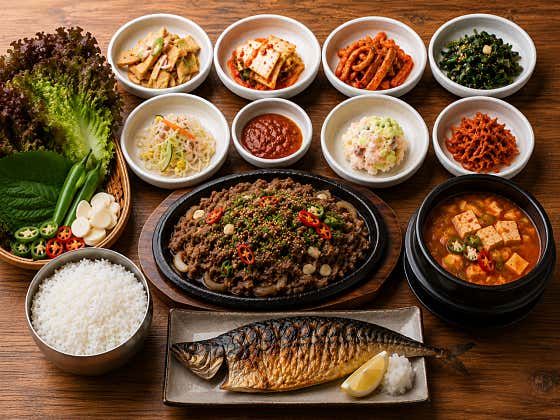 불고기정식 메뉴 사진(네이버)