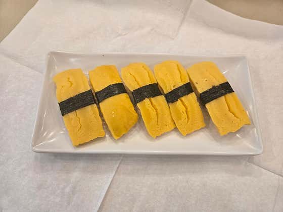 계란초밥 5pcs 메뉴 사진(네이버)