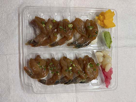 간장새우초밥 10pcs 메뉴 사진(네이버)