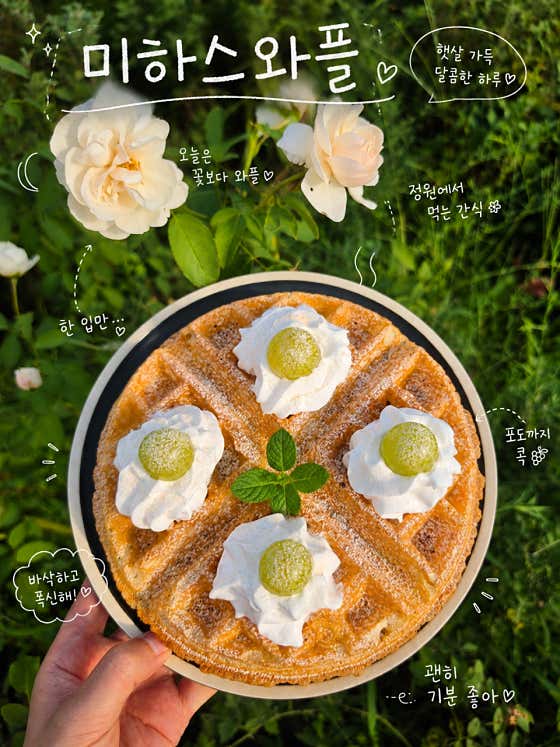 미하스와플 메뉴 사진(네이버)