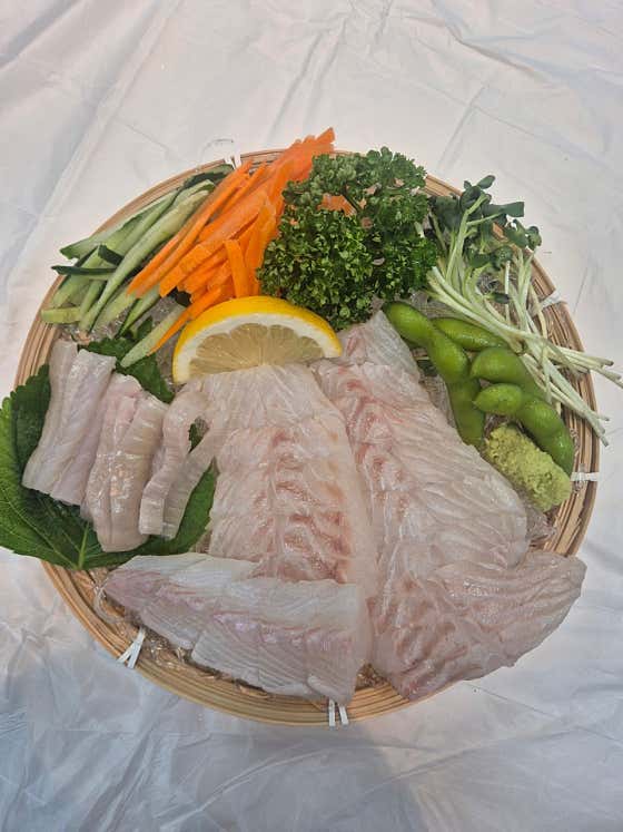 완도 광어회 메뉴 사진(네이버)