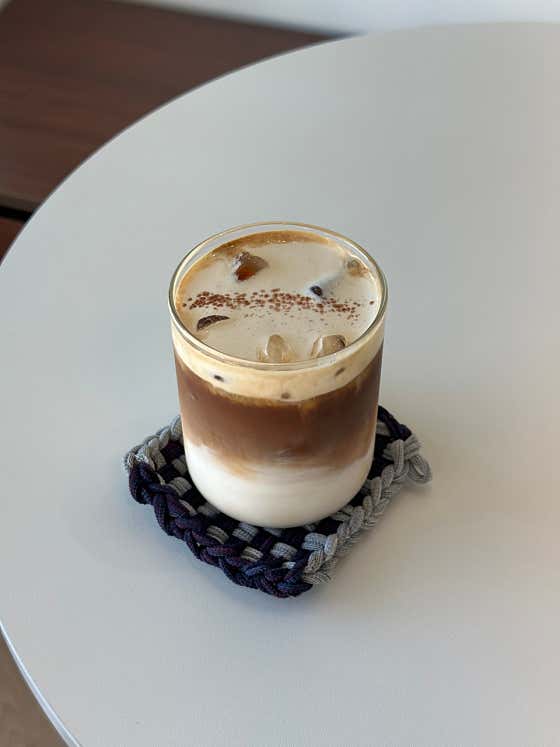 글린트 스카치 라떼(Only ice) 메뉴 사진(네이버)