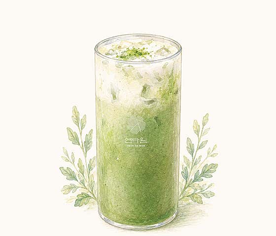 연다원 유기농 쑥라떼 메뉴 사진(네이버)