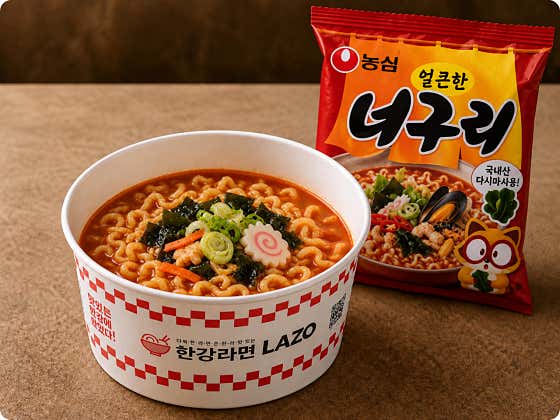 너구리 메뉴 사진(네이버)