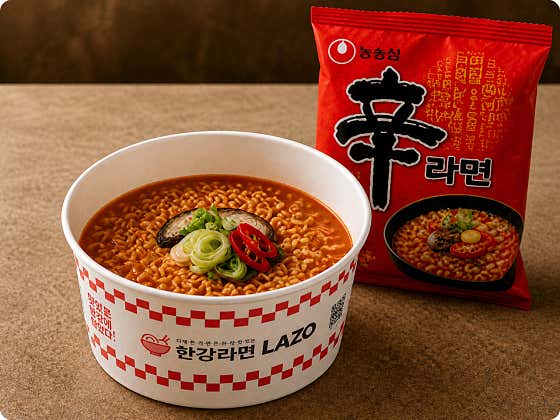 신라면 메뉴 사진(네이버)