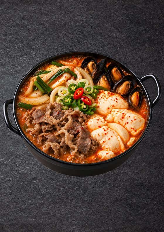 순두부 우삼겹 짬뽕탕 메뉴 사진(네이버)