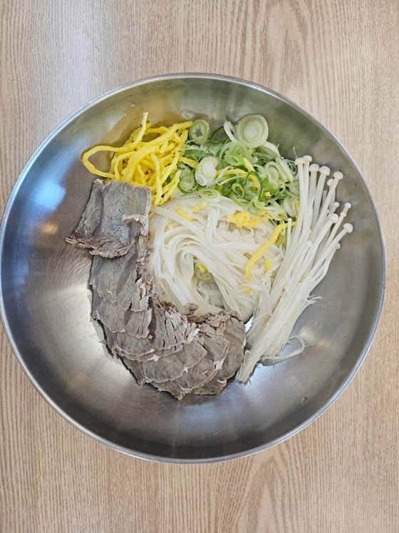 고기국수(소고기) 메뉴 사진(네이버)