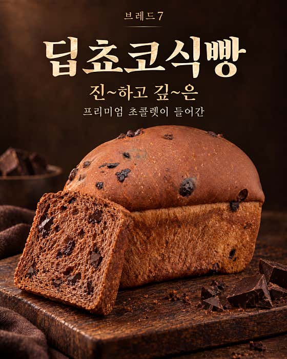 딥쵸코식빵 메뉴 사진(네이버)