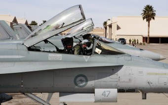 Red Flag 훈련에 참가한 호주공군 F/A-18 전투기