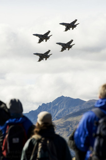 뉴질랜드 국제 에어쇼 Warbirds Over Wanaka에 참가한 호주공군 F/A-18 전투기
