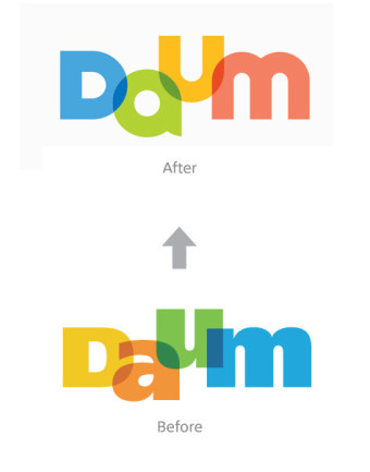 새롭게 바뀐 Daum C.I 디자인