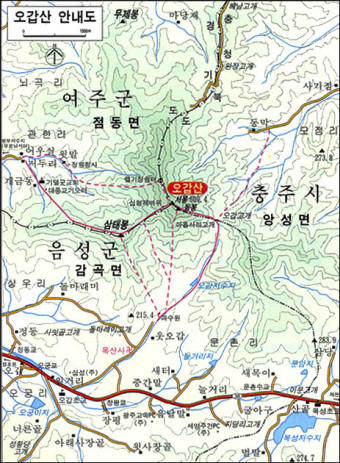 오갑산 (609.4m) (경기 여주 / 충북 음성, 충주) 산행정보