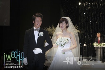 정준호-이하정 결혼식 사진 공개