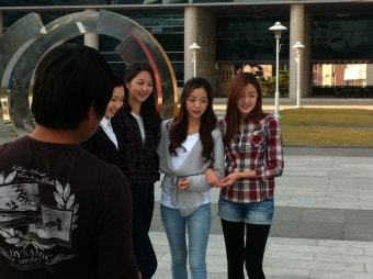 [한양여대] 구하라 박지현, 김다혜, 김민정, 이윤지 홍보영상(CF) 좔영하던 날~