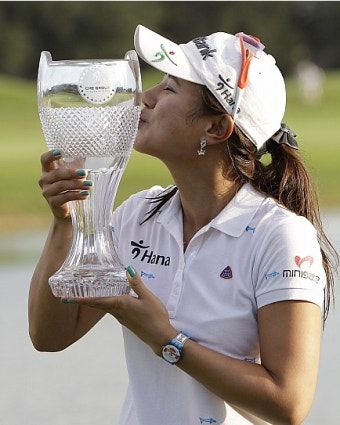 골프선수 박희영선수도 반한 제이에스티나티아라 귀걸이! LPGA 박희영 우승/ 박희영귀걸이
