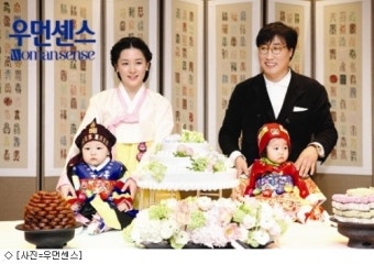 이영애 정호영 부부  쌍둥이 돌잔치 공개하며 아들딸 첫 공개