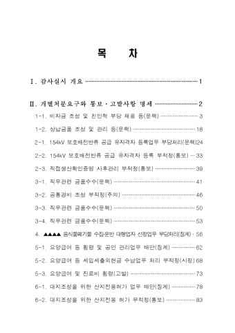 [감사원] 취약시기 공직기강 특별점검