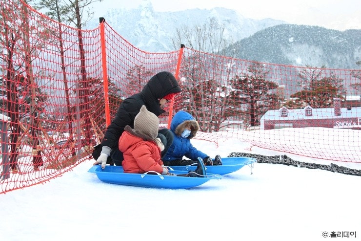 강원도 키즈리조트 눈썰매