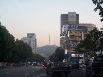 1998년 서울 남산 보이는 거리