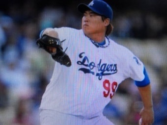 류현진(#99)-LA다저스(MLB 10승기념구/2013년8월3일vsCUBS전)