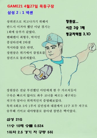 삼성 vs 넥센 3연전 카툰 공개!