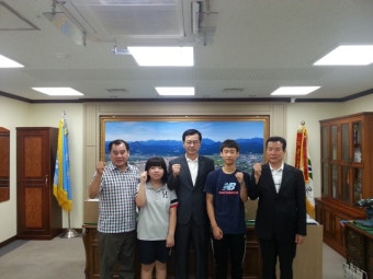 이홍기 거창군수, 사격,배드민턴 청소년국가대표 선수 격려