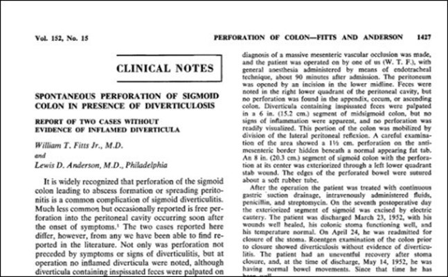 [대장천공] 특별한 원인없이 에스결장이 천공된 이유는: 자발성 대장천공(spontaneous colonic perforation)-안산 한사랑병원 | 블로그
