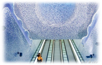 세계에서 가장 아름다운 지하철.. 이탈리아 나폴리 도시의 지하철