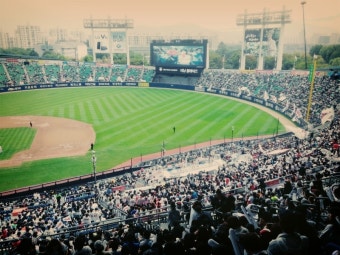 두산베어스 경기보고왔어요! 2015 프로야구 준플레이오프 잠실경기장 흥미진진 ><
