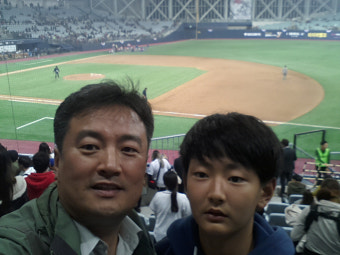 고척 스카이돔 - 2015 서울 슈퍼시리즈, 국내 첫 돔구장 개장경기. (11/5, 수)
