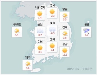 12월07일(월) 날씨 ,일기예보 날씨예보, 오늘의 날씨, 내일의 날씨, 오늘날씨, 내일날씨, 예보, 날씨, 전국 날씨, 주간 날씨