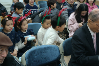 성탄절 이브날 주님과 함께 했어요